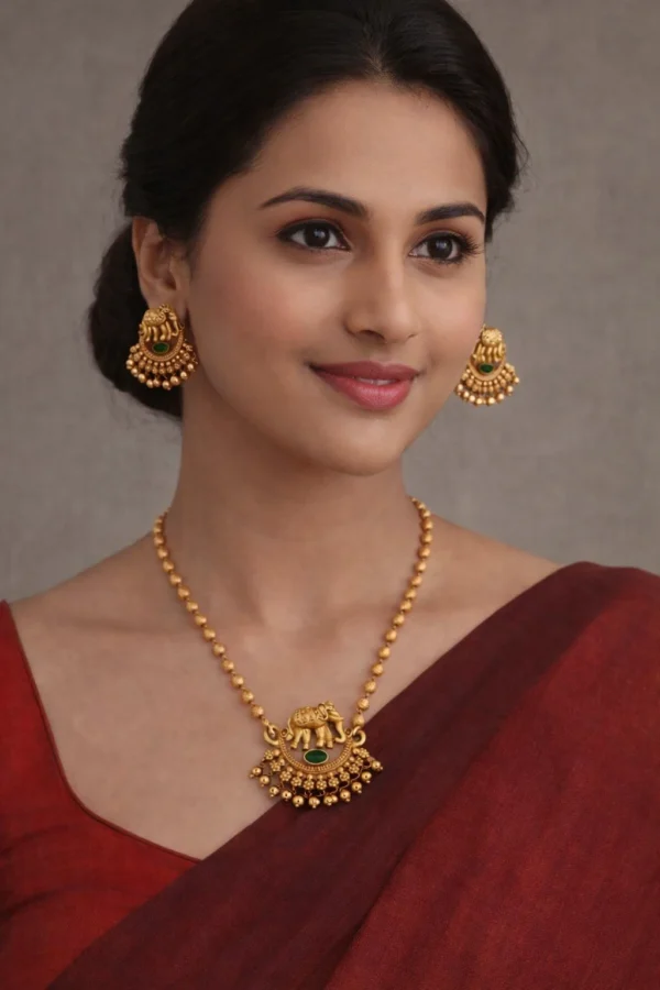 Gajraj Heritage Gold Necklace Set 🐘👑
