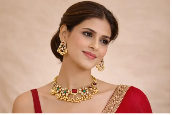 Noor-e-Ruby Bridal Necklace Set 👑❤️